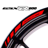 For Suzuki GSX-R 600 Logo 17 inch Rim Wheel Stickers MM01B Rim Edge Tapes.