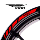 For Aprilia RSV1000 Logo 17 inch Rim Wheel Stickers MM01B Rim Edge Tapes.