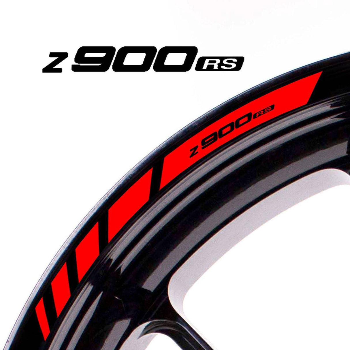For Kawasaki Z900RS Logo 17 inch Rim Wheel Stickers MM01B Rim Edge Tapes.