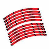 For Kawasaki Ninja ZX-10R Logo 17 inch Rim Wheel Stickers MM01B Rim Edge Tapes.