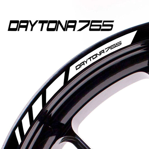 For Triumph Daytona 765 Logo 17'' Rim Wheel Stickers MM01B Rim Edge Tapes.
