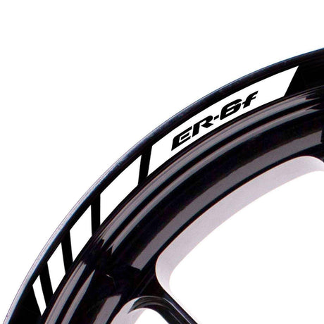 For Kawasaki ER-6F Logo 17 inch Rim Wheel Stickers MM01B Rim Edge Tapes.