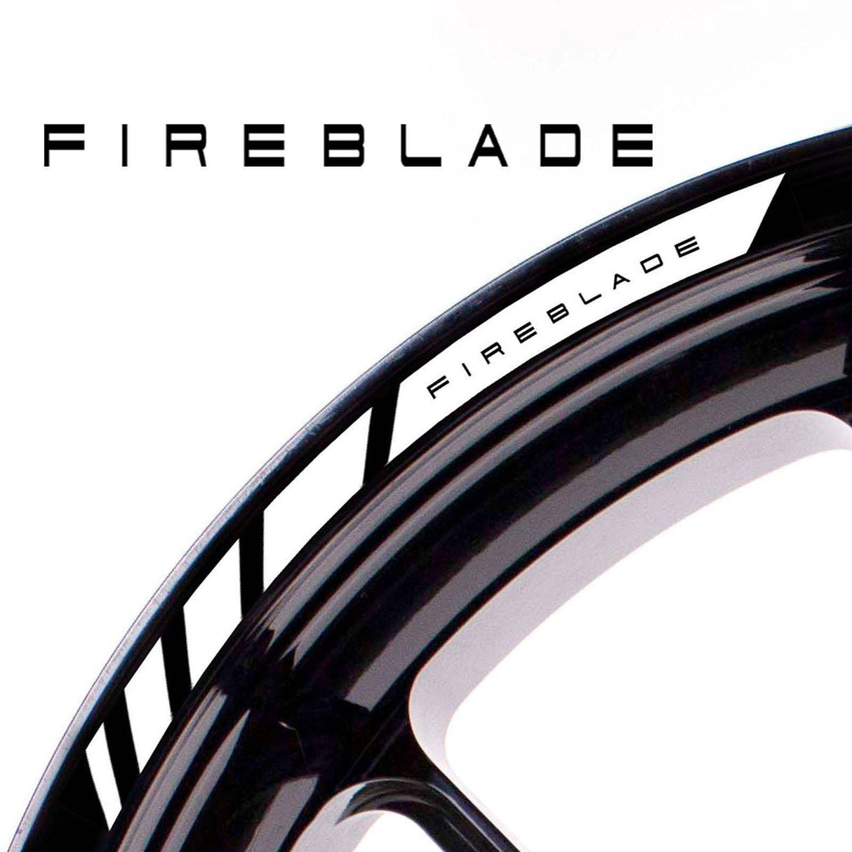 For Honda Fireblade Logo 17 inch Rim Wheel Stickers MM01B Rim Edge Tapes.