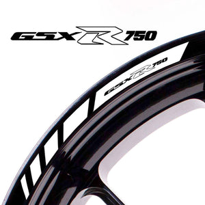 For Suzuki GSX-R 750 Logo 17'' Rim Wheel Stickers MM01B Rim Edge Tapes.