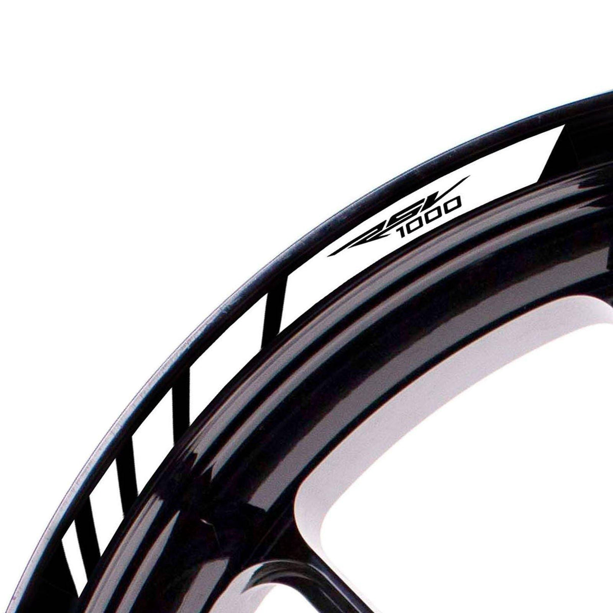 For Aprilia RSV1000 Logo 17 inch Rim Wheel Stickers MM01B Rim Edge Tapes.