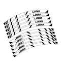 12-19 inch Rim Wheel Stickers MM01B Customized Logo Skin Decal.