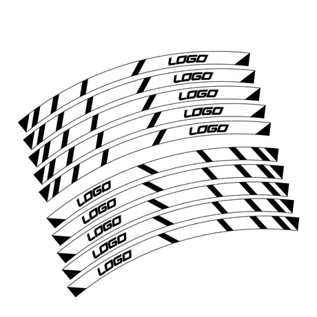 For Kawasaki Z800 Logo 17 inch Rim Wheel Stickers MM01B Rim Edge Tapes.