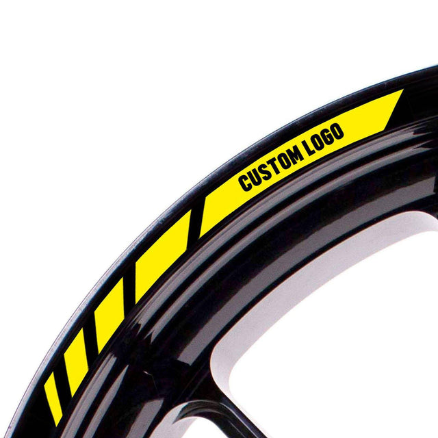 Reflective bike stickers 12-19 inch Rim Wheel Stickers MM01B Customized Logo Skin Decal.