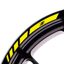 For Kawasaki Z Logo 17 inch Rim Wheel Stickers MM01B Rim Edge Tapes.