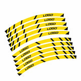 For Aprilia RSV1000 Logo 17 inch Rim Wheel Stickers MM01B Rim Edge Tapes.