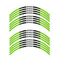 StickerBao Green 17 inch P03B Stripe Standard Edge Rim Sticker Universal Motorcycle Wheel Stripe Decal For Kawasaki