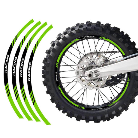 21 inch 19 inchRim Wheel Stickers P03B STRIPE 03 Dirt Bike Rim Edge Stripes | For Kawasaki KXF250 KXF450.