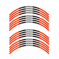 StickerBao Orange Universal 17 inch Motorcycle P03B Stripe Standard Edge Rim Sticker Check Rim Wheel Decal  For Aprilia