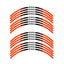 StickerBao Orange Universal 17 inch Motorcycle P03B Stripe Standard Edge Rim Sticker Check Rim Wheel Decal For For MV Agusta