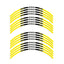 StickerBao Yellow Universal 17 inch Motorcycle P03B Stripe Standard Edge Rim Sticker Check Rim Wheel Decal For For MV Agusta
