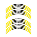 StickerBao Yellow 17 inch P03B Stripe Standard Edge Rim Sticker Universal Motorcycle Wheel Stripe Decal For Kawasaki