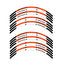 StickerBao Orange 17 inch P04B Stripe Standard Edge Rim Sticker Universal Motorcycle Wheel Stripe Decal For Yamaha