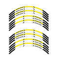 StickerBao Yellow P04B Stripe Standard Edge Rim Sticker Universal Motorcycle 17 inch Wheel Stripe Decal For Honda