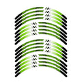 StickerBao Green 17 inch P05B Stripe Standard Edge Rim Sticker Universal Motorcycle Wheel Stripe Decal For Kawasaki