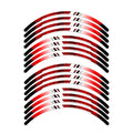 StickerBao Red P05B Stripe Standard Edge Rim Sticker Universal Motorcycle 17 inch Wheel Stripe Decal For Honda