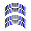 StickerBao Blue 17 inch R01B Rush Standard Edge Rim Sticker Universal Motorcycle Wheel Stripe Decal For Kawasaki