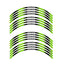 StickerBao Green 17 inch R01B Rush Standard Edge Rim Sticker Universal Motorcycle Wheel Stripe Decal For Kawasaki