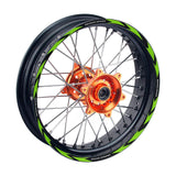 21 inch 19 inchRim Wheel Stickers R01B RAZ 01 Dirt Bike Rim Edge Stripes | For Kawasaki KX250F KX450.