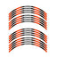 StickerBao Orange Universal 17 inch Motorcycle R01B Rush Standard Edge Rim Sticker Check Rim Wheel Decal For For MV Agusta