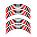 StickerBao Red R01B Rush Standard Edge Rim Sticker Universal Motorcycle 17 inch Wheel Stripe Decal For Yamaha