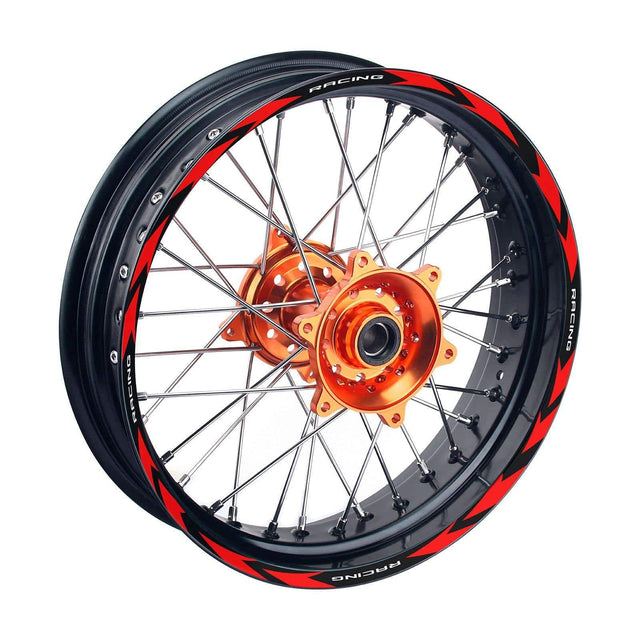21 inch 18 inchRim Wheel Stickers R01B RAZ 01 Dirt Bike Rim Edge Stripes | For Kawasaki KLX 140 230 250 300.