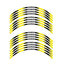 StickerBao Yellow 17 inch R01B Rush Standard Edge Rim Sticker Universal Motorcycle Wheel Stripe Decal For Kawasaki