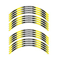 StickerBao Yellow 17 inch R01B Rush Standard Edge Rim Sticker Universal Motorcycle Wheel Stripe Decal For Kawasaki