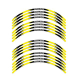 StickerBao Yellow 17 inch R01B Rush Standard Edge Rim Sticker Universal Motorcycle Wheel Stripe Decal For Honda