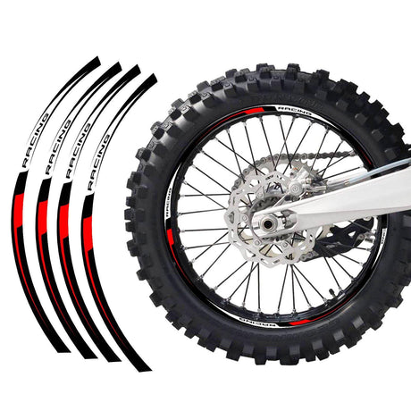 21 inch 19 inchRim Wheel Stickers R02B RAZ Dirt Bike Rim Edge Stripes | For Kawasaki KLX450 KX125 KX250.