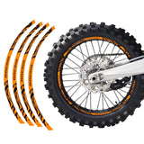 21 inch 18 inchRim Wheel Stickers W01B Wild Dirt Bike Rim Edge Stripes | For Honda CRF250F CRF250L CRF250X.