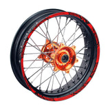21 inch 18 inchRim Wheel Stickers W01B Wild Dirt Bike Rim Edge Stripes | For Honda CRF250F CRF250L CRF250X.
