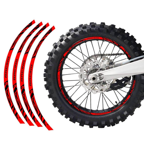 21 inch 19 inchRim Wheel Stickers W01B Wild Dirt Bike Rim Edge Stripes | For Honda CRF 250R CR500.