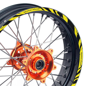 21/19'' Rim Wheel Stickers W02B Wild Dirt Bike Rim Edge Stripes | For Honda CRF450RL CRF450R.