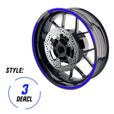 StickerBao P03B Stripe Standard Edge Rim Sticker Universal Motorcycle 17 inch Wheel Stripe Decal For Honda