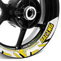 StickerBao Yellow J04W Advanced 2-Piece Rim Sticker Universal Motorcycle 17 inch Inner Edge Wheel Decal For Aprilia