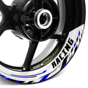 StickerBao Blue J05W Advanced 2-Piece Rim Sticker Universal Motorcycle 17 inch Rim Wheel Decal For Honda