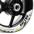 StickerBao Light Green Universal 17 inch Motorcycle J05W Advanced 2-Piece Rim Sticker Rim Wheel Decal  For Ducati