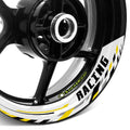 StickerBao Yellow Universal 17 inch Motorcycle J05W Advanced 2-Piece Rim Sticker Rim Wheel Decal  For Ducati