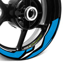 StickerBao Aqua J06W Advanced 2-Piece Rim Sticker Universal Motorcycle 17 inch Rim Wheel Decal For Kawasaki