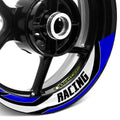 StickerBao Blue Universal 17 inch Motorcycle J09W Advanced 2-Piece Rim Sticker Rim Wheel Decal  For Aprilia