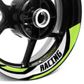 StickerBao Light Green J09W Advanced 2-Piece Rim Sticker Universal Motorcycle 17 inch Rim Wheel Decal For Kawasaki