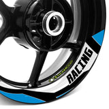 StickerBao Aqua Universal 17 inch Motorcycle J10W Advanced 2-Piece Rim Sticker Rim Wheel Decal  For Aprilia