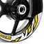 StickerBao Yellow 17 inch J12W Advanced 2-Piece Rim Sticker Universal Motorcycle Rim Wheel Decal For Yamaha