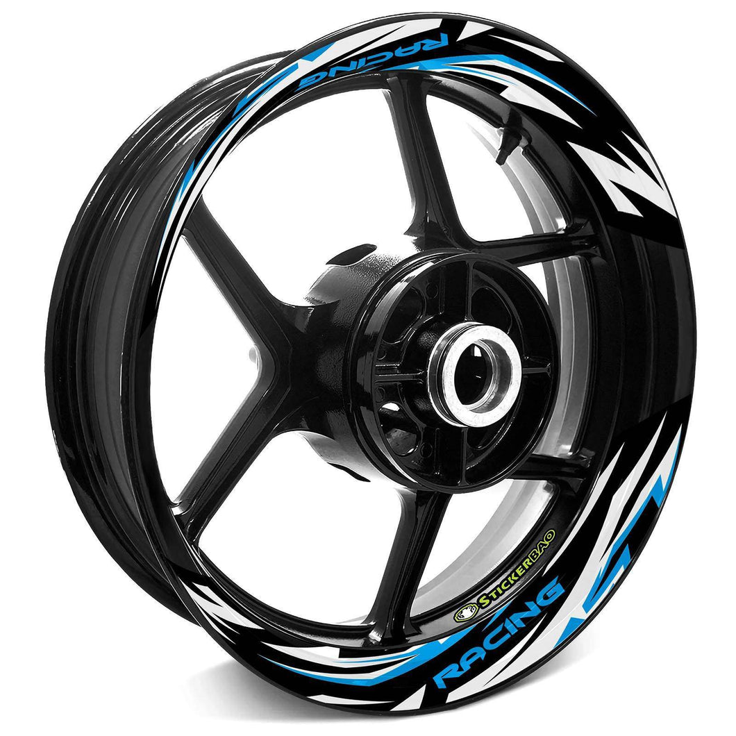 17'' Rim Wheel Stickers S04B 2-Piece Decal |  For Honda CBR600RR CBR1000RR.