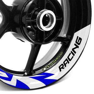 17'' Rim Wheel Stickers S09W 2-Piece Decal |  For Yamaha FZ07 FZ09 FZ10 FJR1300.